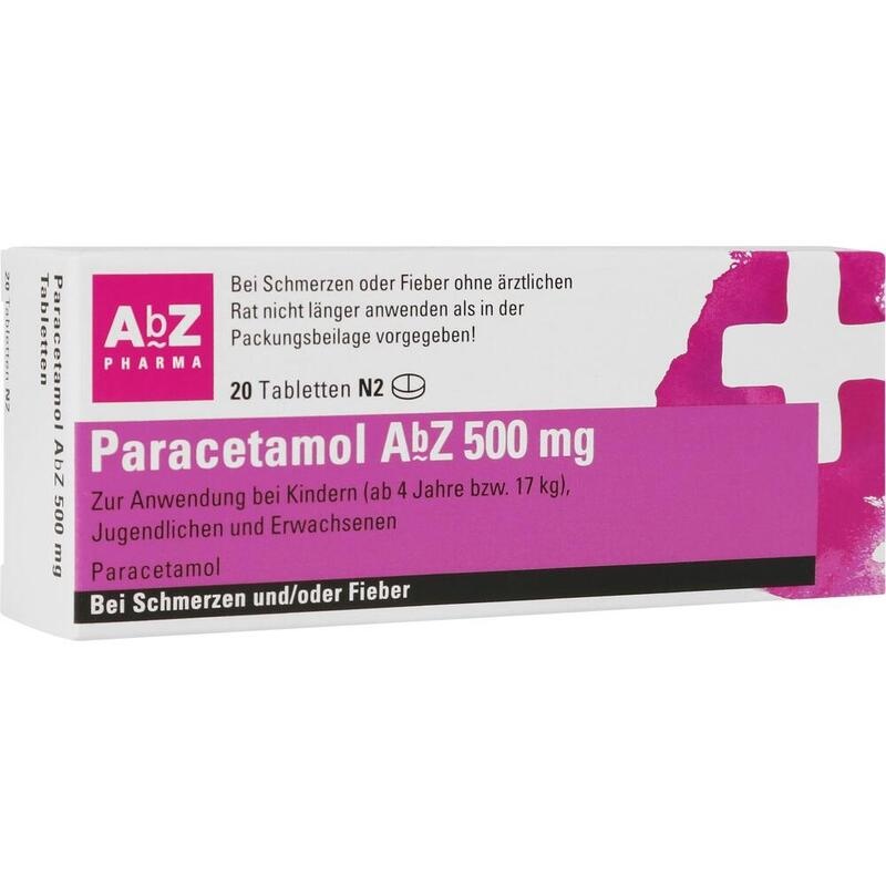 PARACETAMOL AbZ 500 mg Tabletten