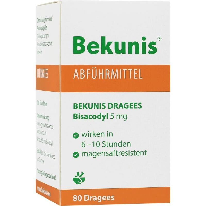 BEKUNIS Dragees Bisacodyl 5 mg magensaftres.Tabl.