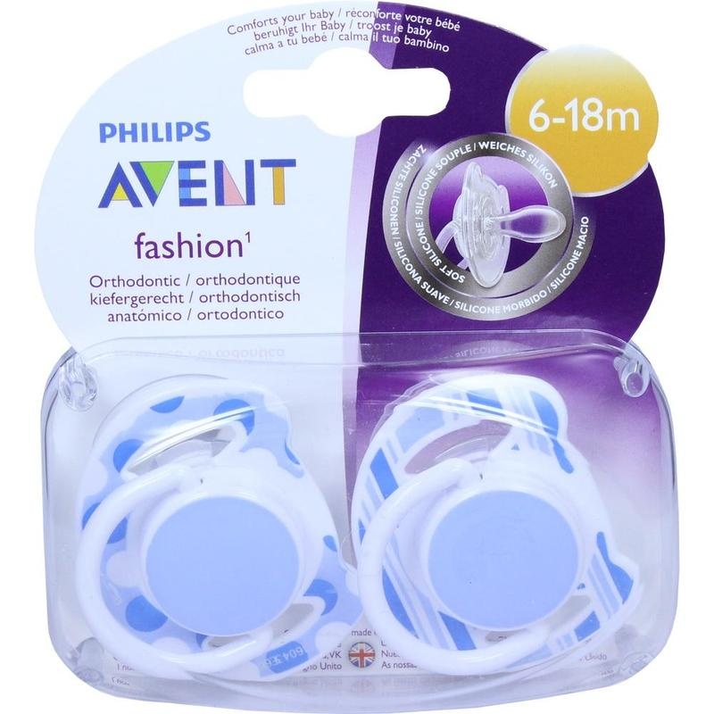 AVENT Schnuller Beruhigungssauger Boy Girl 6-18 M.