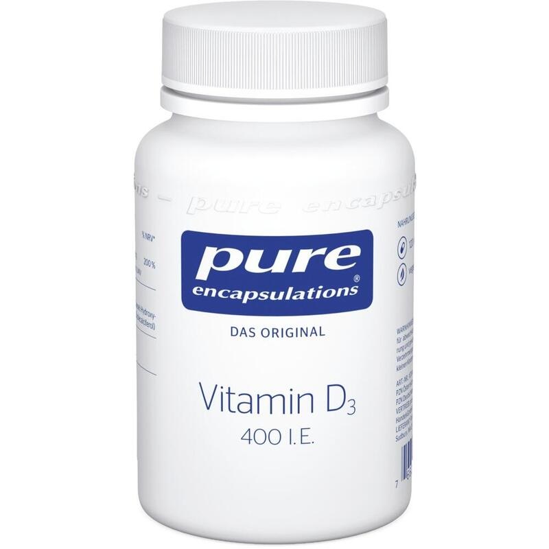 PURE ENCAPSULATIONS Vitamin D3 400 I.E. Kapseln