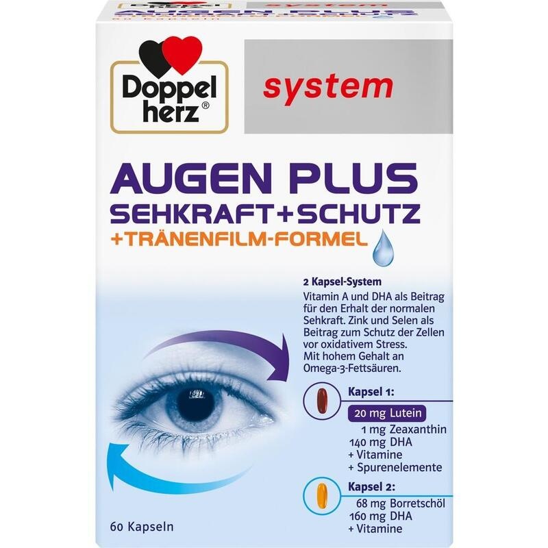 DOPPELHERZ Augen plus Sehkraft+Schutz system Kaps.