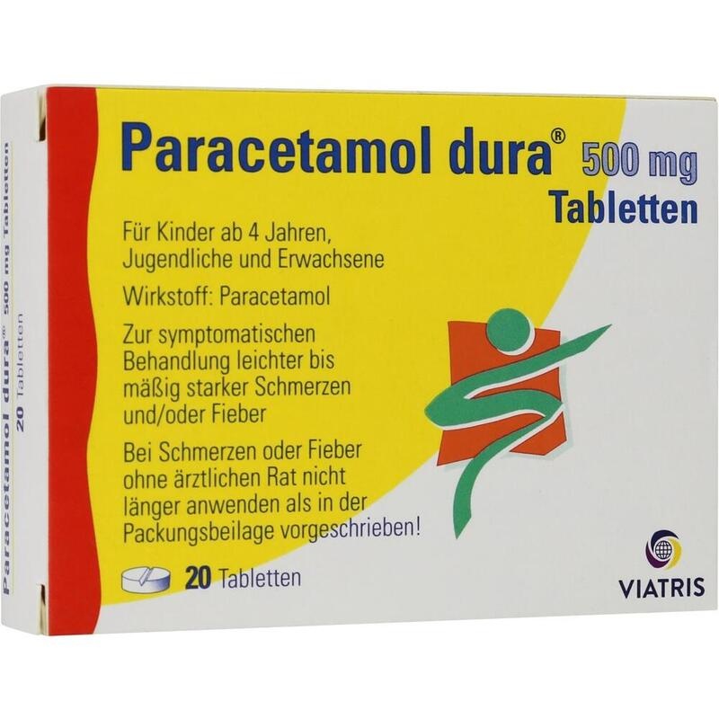 PARACETAMOL dura 500 mg Tabletten