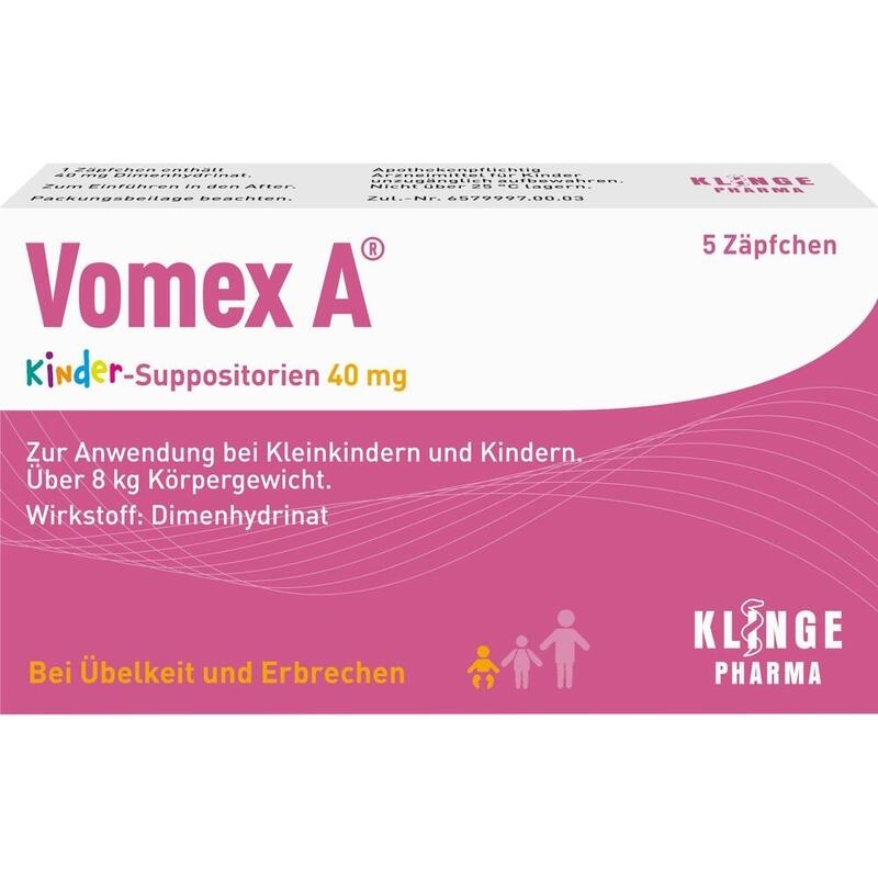 VOMEX A Kinder-Suppositorien 40 mg