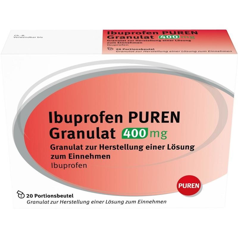 IBUPROFEN PUREN Granulat 400 mg z.Her.e.Lsg.z.Ein.