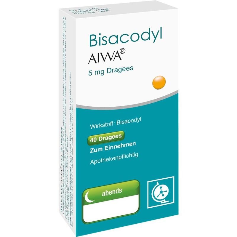 BISACODYL AIWA 5 mg Dragees