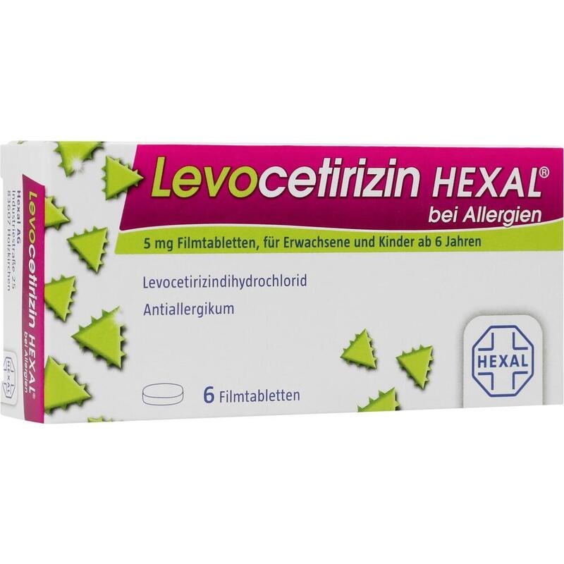 LEVOCETIRIZIN HEXAL bei Allergien 5 mg Filmtabl.