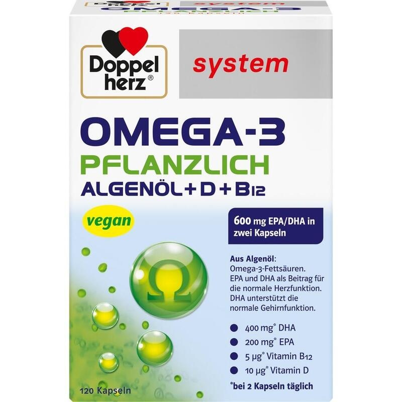 DOPPELHERZ Omega-3 pflanzlich system Kapseln