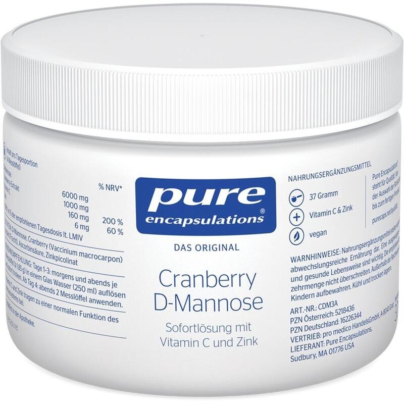 PURE ENCAPSULATIONS Cranberry D-Mannose Pulver