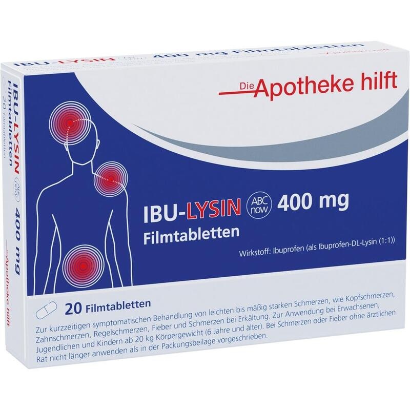 IBU-LYSIN ABCnow 400 mg Filmtabletten /Noweda DAH