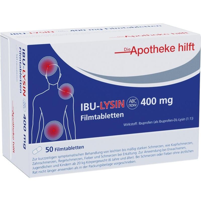 IBU-LYSIN ABCnow 400 mg Filmtabletten /Noweda DAH
