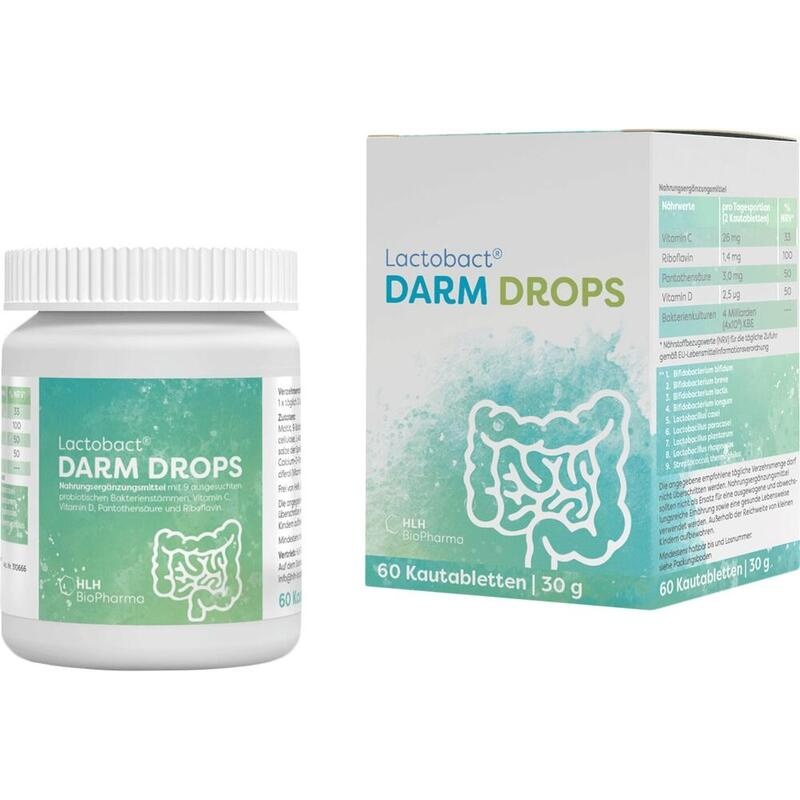LACTOBACT DARM DROPS Kautabletten
