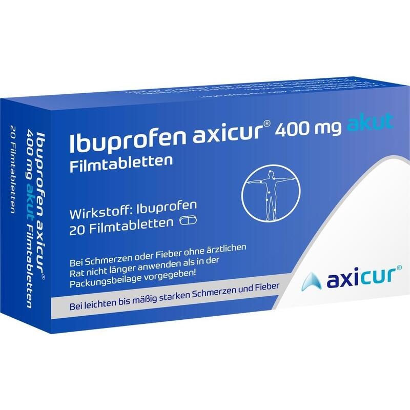 IBUPROFEN axicur 400 mg akut Filmtabletten