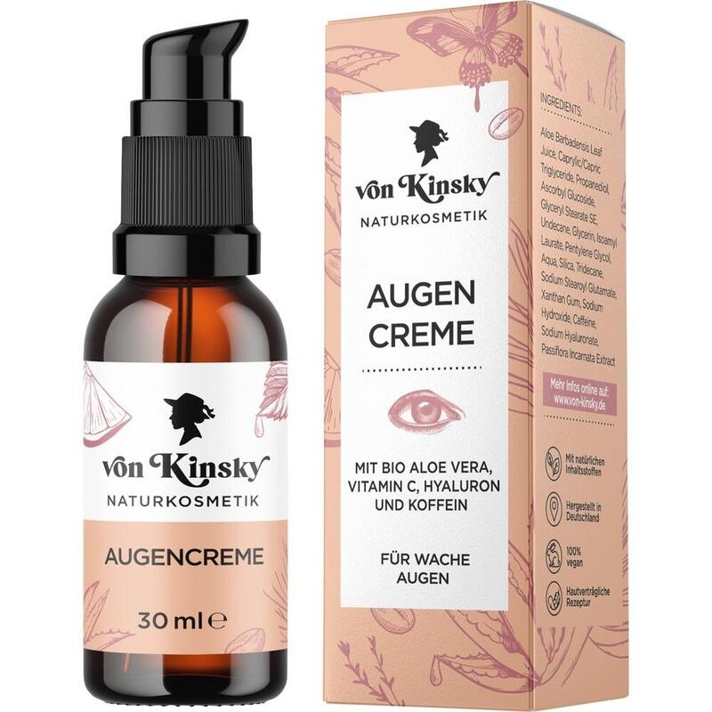 VON KINSKY Bio Augencreme Aloe Vera+Vitamin C