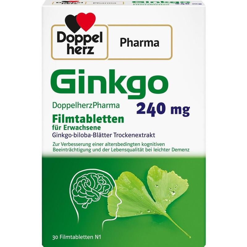 GINKGO DOPPELHERZPHARMA 240 mg Filmtabletten