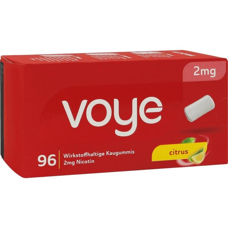VOYE Citrus 2 mg wirkstoffhalt.Kaugummi m.Nikotin