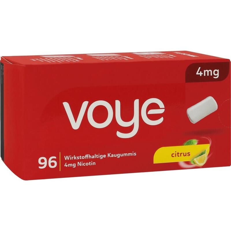 VOYE Citrus 4 mg wirkstoffhalt.Kaugummi m.Nikotin
