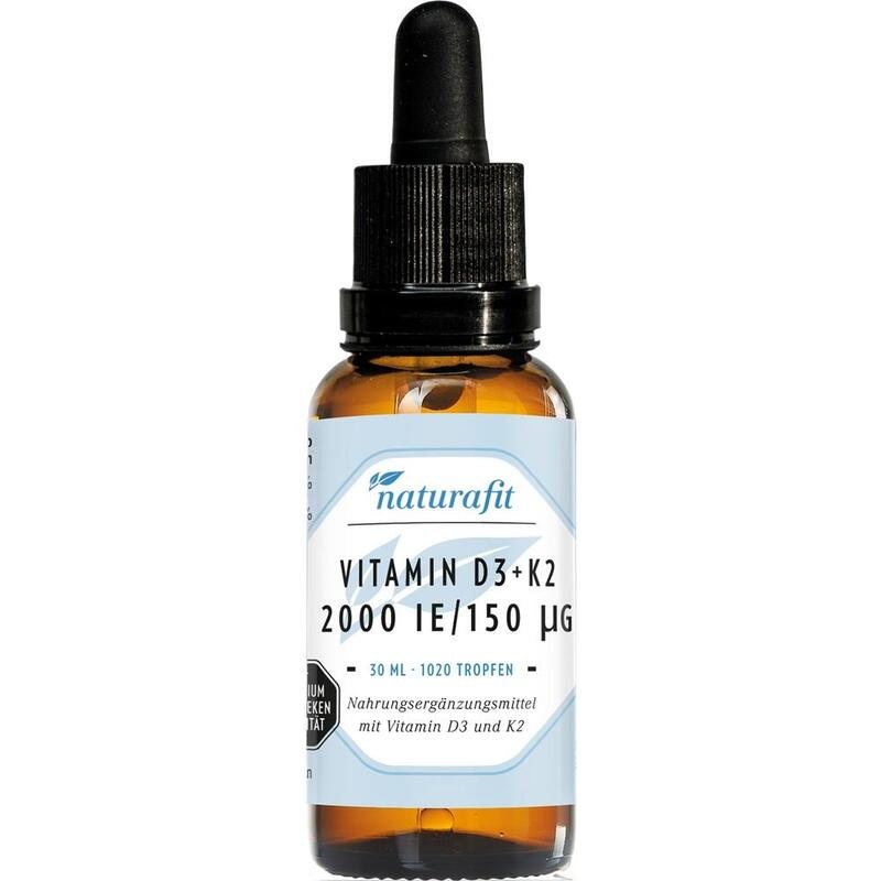 NATURAFIT Vitamin D3+K2 2000 I.E./150 μg Tropfen