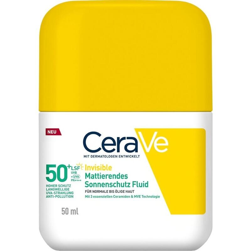 CERAVE Sonnenschutz Fluid Invisi.mattier.SPF 50+